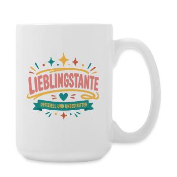 Lieblingstante Offiziell - Große Tasse 440 ml - Weiß - Rechts