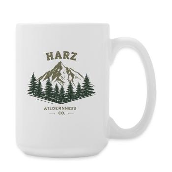 Co. de la Nature sauvage du Harz | Montagne Vintage - Grande tasse 440 ml - blanc - Droite