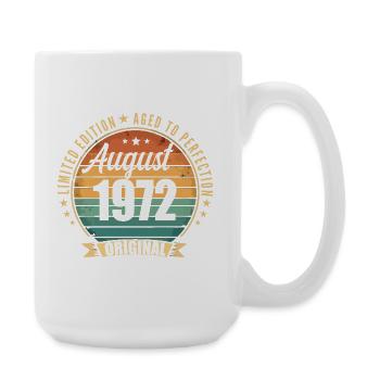 August 1972 Jubiläum Limited Edition Vintage - Große Tasse 440 ml - Weiß - Rechts