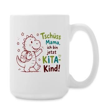 Kita Abschied Drachenfreund - Große Tasse 440 ml - Weiß - Rechts