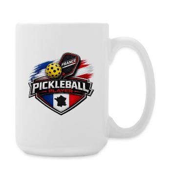 Pickleball-FRANKREICH - Große Tasse 440 ml - Weiß - Rechts