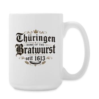 Thüringen Bratwurst Heritage 1613 - Große Tasse 440 ml - Weiß - Rechts