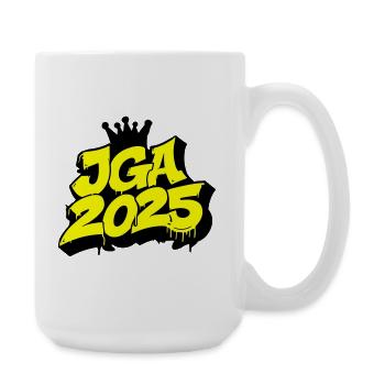 Junggesellenabschied 2025 Jga - Große Tasse 440 ml - Weiß - Rechts