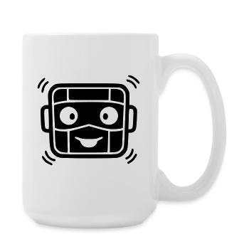 Robot urbain | Graffiti et art de rue - Grande tasse 440 ml - blanc - Droite