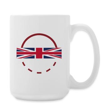 Union Jack Arc Emblem - Large Mug 440 ml - white - Right