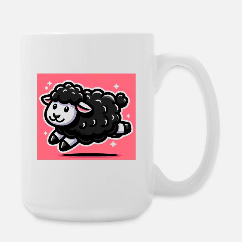 Black Sheep - Large Mug 440 ml - white
