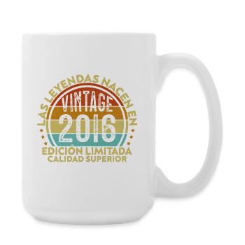 10th Birthday 10th Birthday Vintage 2016 - Large Mug 440 ml - white - Right