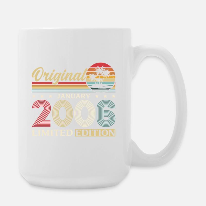 20e anniversaire Original janvier Volume 2006 - Grande tasse 440 ml - blanc
