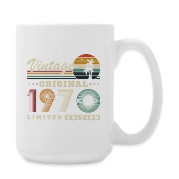 Originaler Vintage-Vintage-Retro-Geburtstag der 1970er Jahre - Große Tasse 440 ml - Weiß - Rechts