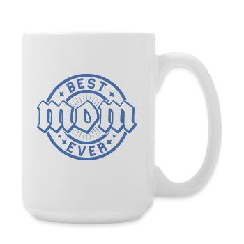 Meilleur design de badge bleu jamais réalisé - Grande tasse 440 ml - blanc - Droite