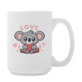 Koala Coeur Doux Love - Grande tasse 440 ml - blanc - Droite