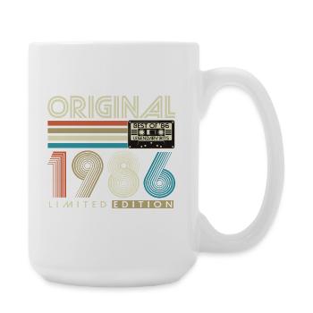 40e anniversaire Rétro Cadeau 1986 - Grande tasse 440 ml - blanc - Droite