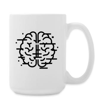 Digital Brain AI Tech - Large Mug 440 ml - white - Right