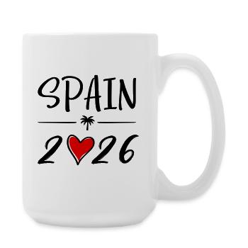 Espagne 2026 - Grande tasse 440 ml - blanc - Droite
