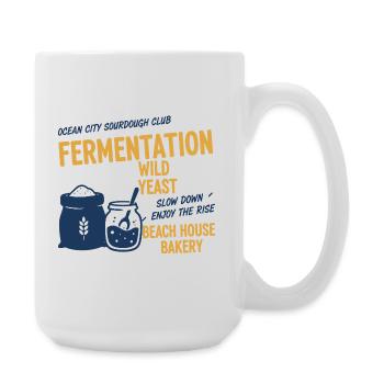 Sourdough Bread Baking Baker Sourdough Starter Jar - Large Mug 440 ml - white - Right