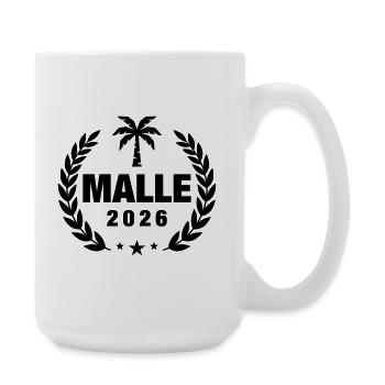 Malle 2026 Palme - Große Tasse 440 ml - Weiß - Rechts
