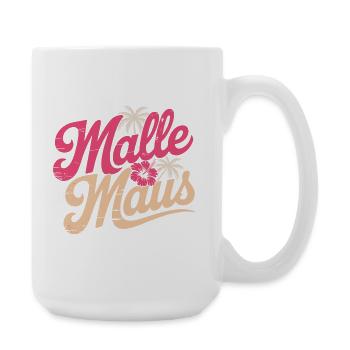 Mallemaus Enterrement de vie de garçon Femmes Mallorca Fête de fans Malle Mouse - Grande tasse 440 ml - blanc - Droite