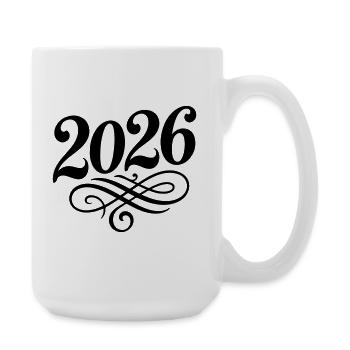 2026 Jahr - Große Tasse 440 ml - Weiß - Rechts