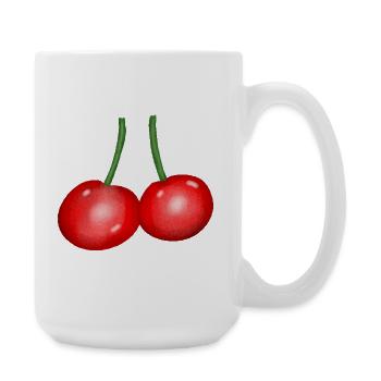 Cherry Duo Fruit Cherry Fruit - Large Mug 440 ml - white - Right