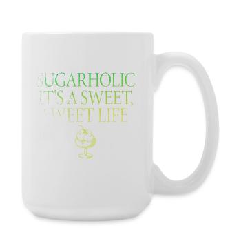 Sucré Holic C’est une vie douce - Grande tasse 440 ml - blanc - Droite