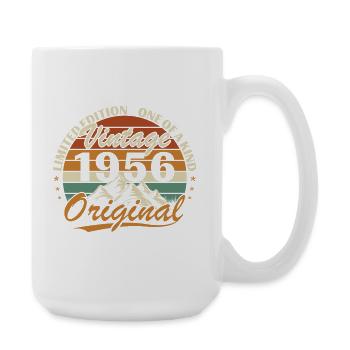 1956 Vintage Retro Birthday Gift - Large Mug 440 ml - white - Right