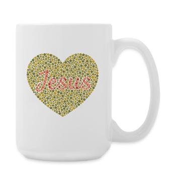 Jesus Loves You | Faith | Gift - Large Mug 440 ml - white - Right