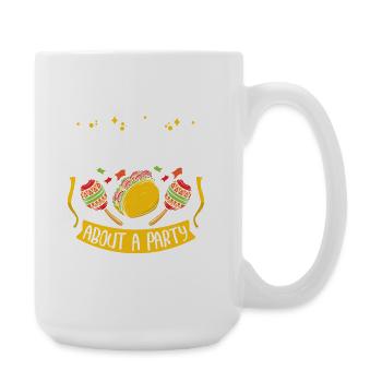 Taco About a Party Tacos - Large Mug 440 ml - white - Right