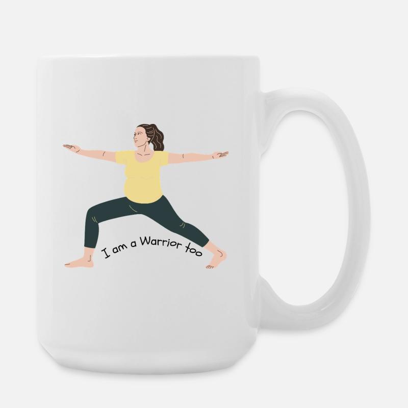 Warrior Too the Left - Large Mug 440 ml - white