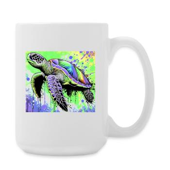 turtle - Large Mug 440 ml - white - Right