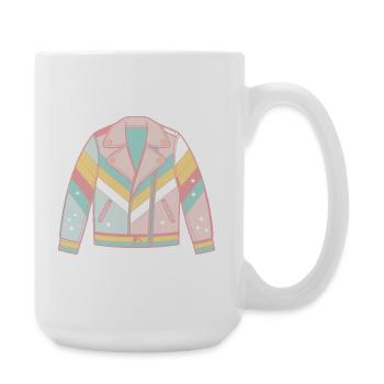 Veste arc pastel diagonale - Grande tasse 440 ml - blanc - Droite