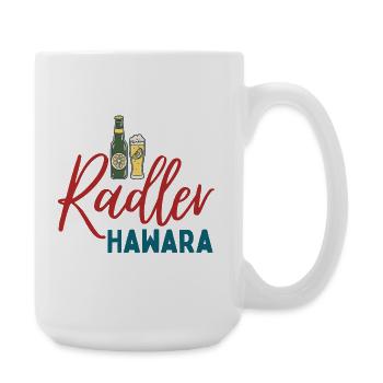 Radler Hawara Logo - Large Mug 440 ml - white - Right