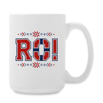 RO! Norvège 2026 Broderie - Grande tasse 440 ml - blanc - Droite