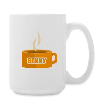Geschenk für Benny - Große Tasse 440 ml - Weiß - Rechts