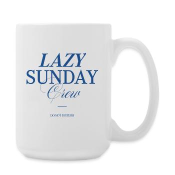 Lazy Sunday Crew - Große Tasse 440 ml - Weiß - Rechts