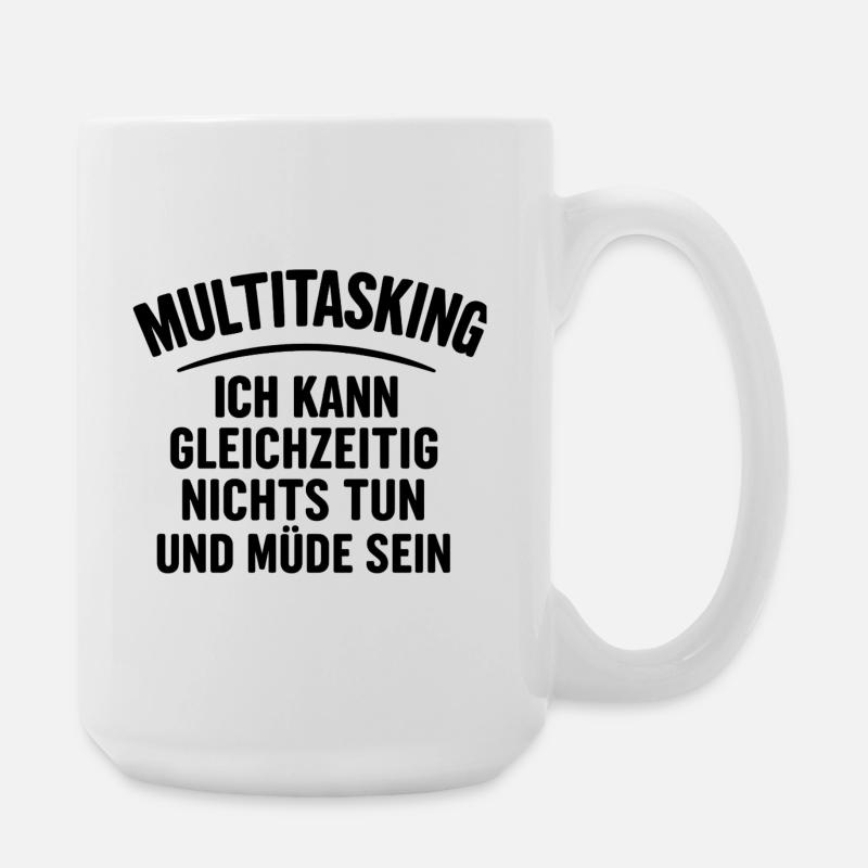 multitasking - Large Mug 440 ml - white