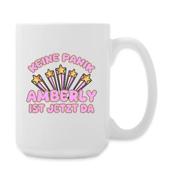 Amberly as a woman's name - Large Mug 440 ml - white - Right