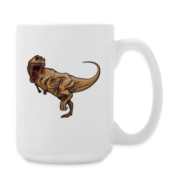Rex Roaring Vintage Zeichnung - Große Tasse 440 ml - Weiß - Rechts