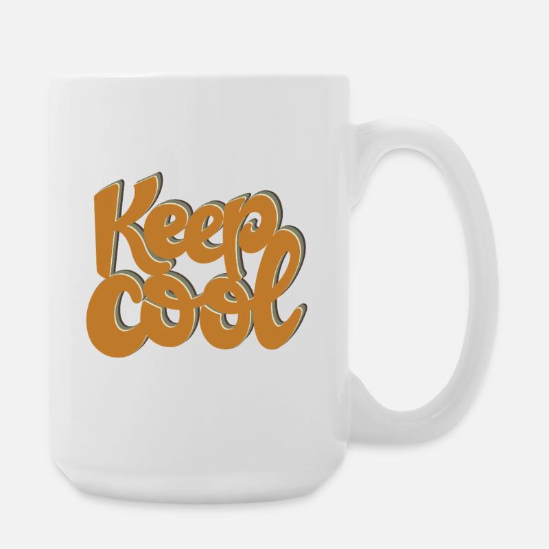 KEEP COOL - Large Mug 440 ml - white