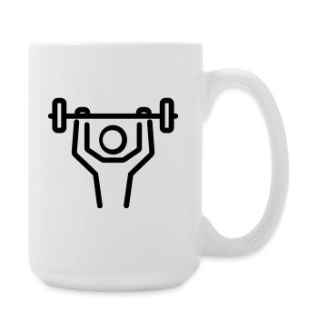 bodybuilding - Large Mug 440 ml - white - Right
