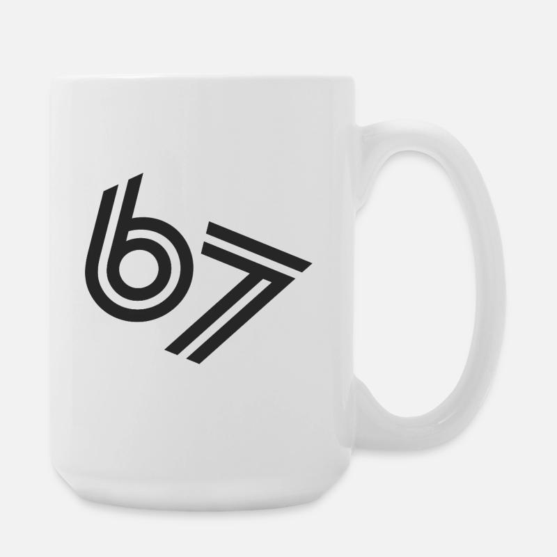 six seven - Large Mug 440 ml - white