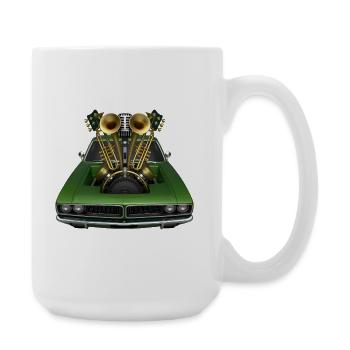 BRASS BAND - sound & vision - Grande tasse 440 ml - blanc - Droite