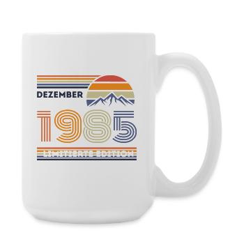 Vintage Birthday – December 1985 - Large Mug 440 ml - white - Right