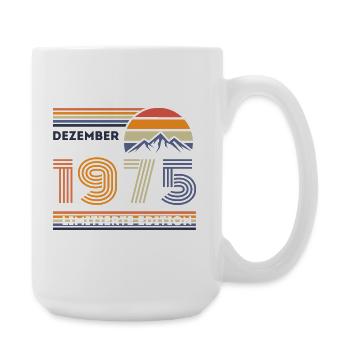 Vintage Birthday Limited – December 1975 - Large Mug 440 ml - white - Right