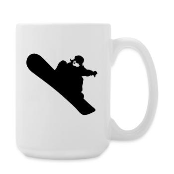 Planche à neige - Grande tasse 440 ml - blanc - Droite