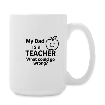 Fröhlicher Spruch  - Große Tasse 440 ml - Weiß - Rechts