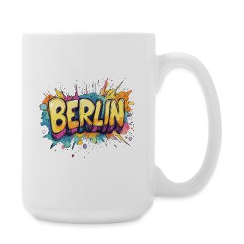 Berlin Graffiti Font Street Art Urban Style - Large Mug 440 ml - white - Right