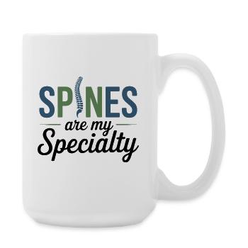Die Entscheidungen für Chiropraktiker-Snaps sind meine Spezialität - Große Tasse 440 ml - Weiß - Rechts