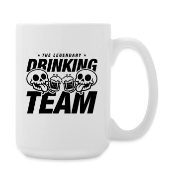 Drinking Team Skelett Bier - Große Tasse 440 ml - Weiß - Rechts