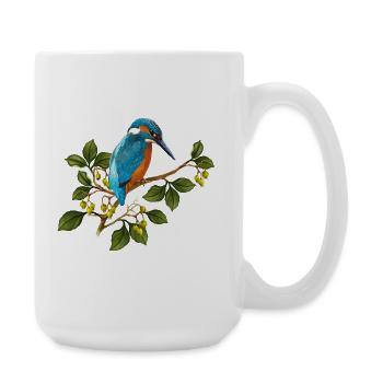 Bunter Vogel - Große Tasse 440 ml - Weiß - Rechts
