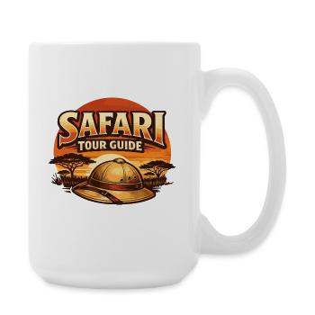 Guide touristique drôle de costume de safari - Grande tasse 440 ml - blanc - Droite